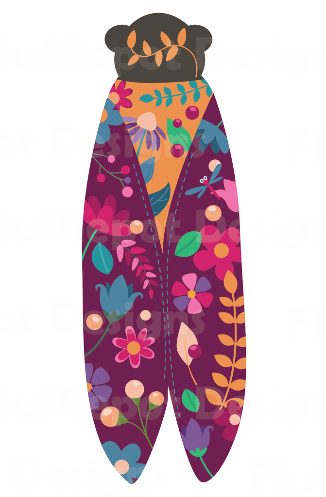 Floral vector cicada